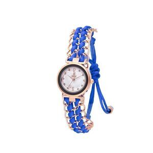 Invicta Rose Gold and Royal Blue Braided Ladies Bracelet Watch